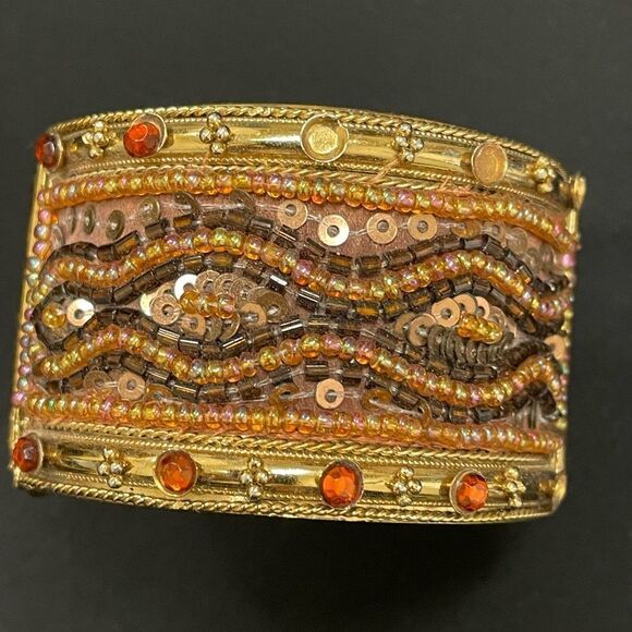 Beaded Cuff Bracelet  - Picture 4 of 6